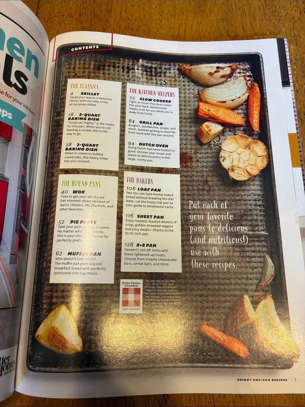 Better Homes & Gardens One-Pot Dinners Magazine & skinny one-pan recipes